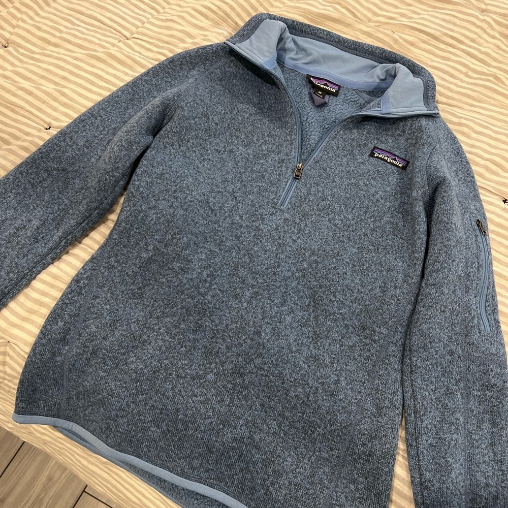 XS blue Patagonia better sweater half zip! 💙